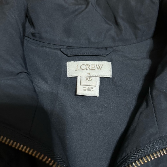 J Crew Factory Excursion Black Quilted Down Puffer Vest Womens XS - Picture 2 of 7